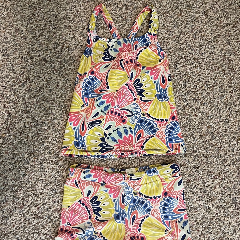 Garnet Hill tank with boy shorts swimsuit